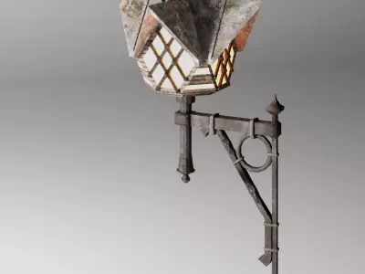 Streetlight Low-poly 3D model