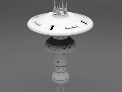 Space Dock Scale model 3D print model