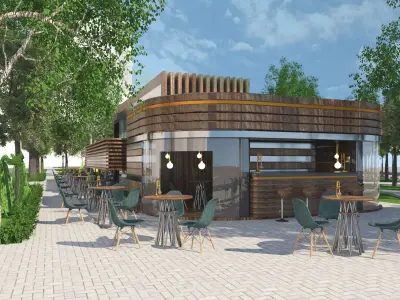 3D Park Design 3D model