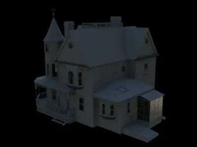 Ghost busters Afterlife Egon Spenglers Farmhouse Exterior 3D model