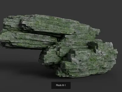 Rock Collection 008 3D Model Pack
