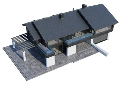 Modern house V94 3D model
