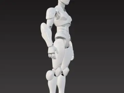  Fully Articulated 3D Printable Robot Mode 3D print model