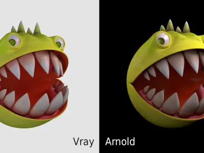 Pacman Rigged Low-poly 3D model