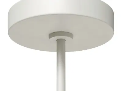 CB2 white pendant light Lani 3D model