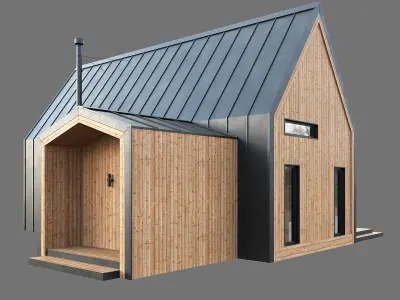 Barn house 04 3D model