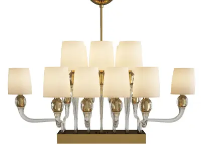 Bramante Chandelier Low-poly 3D model