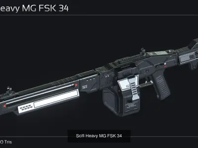 Scifi Heavy Weapon Collection II 3D Model Pack