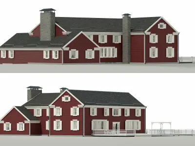 House in Norway style 3D model