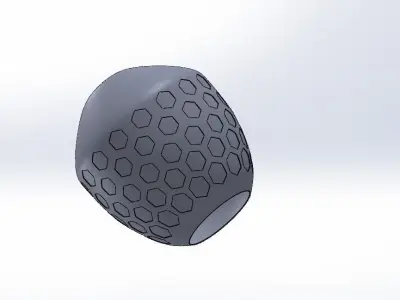 Lamp Shade Honeycomb 3D print model