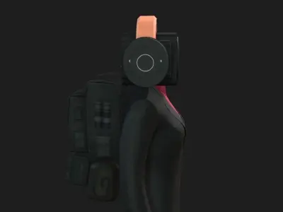 Speaker woman from skibidi toilet 3D model