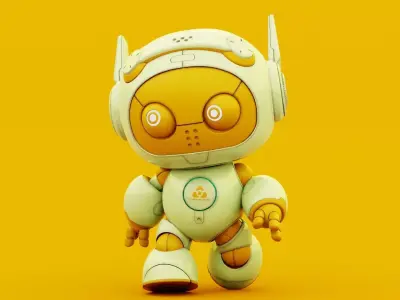  ROBO G-5  Rigged for Unreal Engine - Unity - MIXAMO 3D model