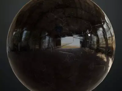 Luxury High-Gloss Mirror Black Marble PBR Seamless Texture