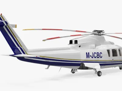 Sikorsky S-76 Medium Passenger Helicopter White 