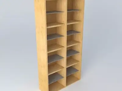 Shelf Cabinet DOORS HREGOFS 22 12 BRW Milano Oak 3D model