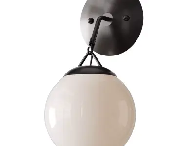 Hooked Globe Sconce 3D model