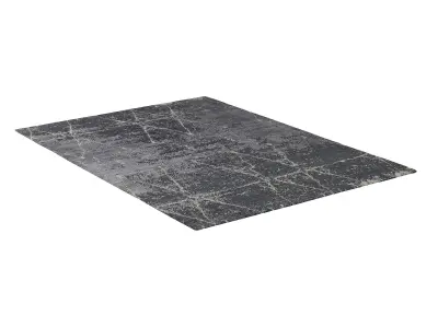 SAVONA HAND-KNOTTED WOOL SILK RUG B 3D model