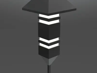 Landscape floor light fixture 3D model