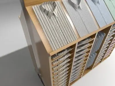 Shirt Display Unit 3D model