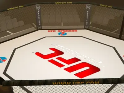 UFC Style Octagon Fighting Arena 3D model