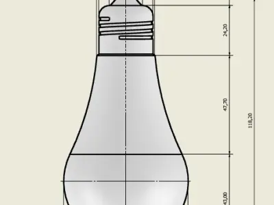 LED BULB 3D print model