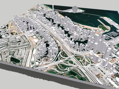 Dubai Marina United Arab Emirates 3D model