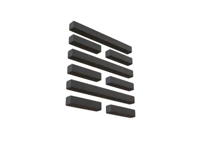 I Ching Hexagrams 64 wei ji v1 001 Low-poly 3D model