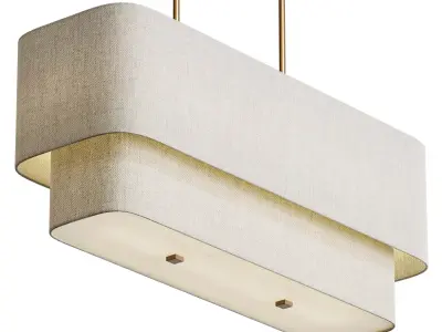 Aleena Linear Chandelier 3D model