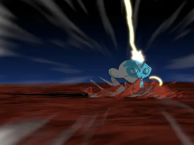 For Anime in Blender - Electricity 3D model