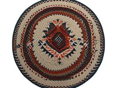 Woven Wall Decor Tribal Design Low-poly 3D model