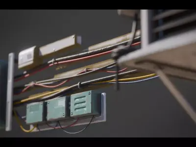 Cyberpunk Air Conditioner Low-poly 3D model