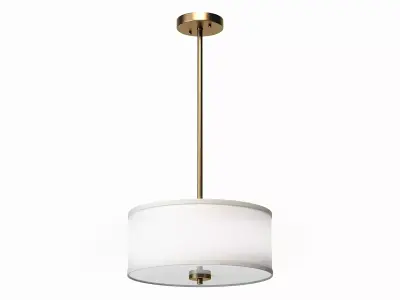 Aaru Fabric Semi Flush Mount MK2 3D model