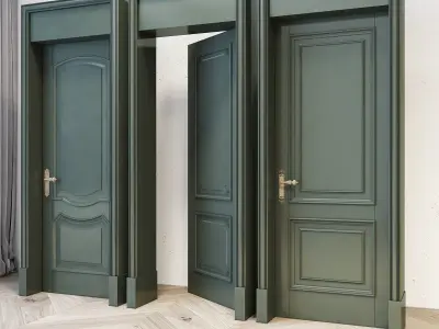 Door Number 1 003 Low-poly 3D model