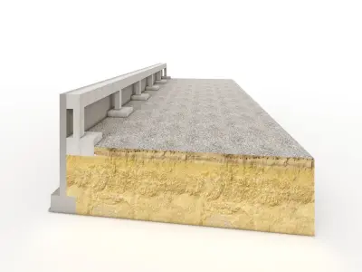 Wall Cross Section Insulation-Park wall detail-12 3D model