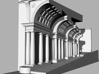 Galleria Spada Roma Borromi 3D model