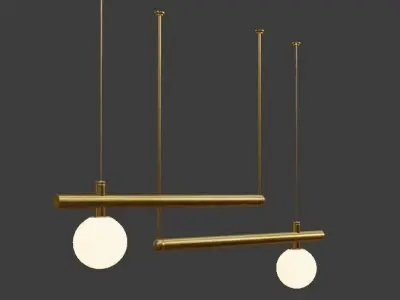 Hanging Light Free low-poly 3D model