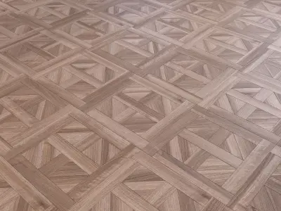 Parquet - Laminate - Wooden floor 3 in 1 Low-poly 3D model 4