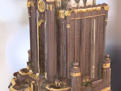 Imperial Palace Colonnade   Low-poly 3D model
