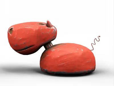 Metal Toy Dog 3D model