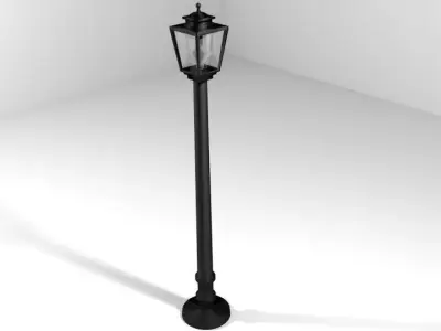 Lamp - Pole 3D model