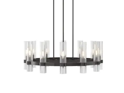 Ravelle Round Chandelier 36in 3D model