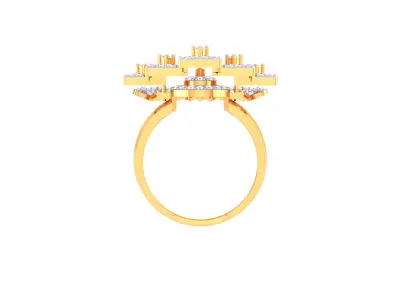 Women Ring  Render 3dm STL OBJ FBX Details 3D print model 406