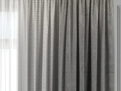 Curtain Set 309 3D model