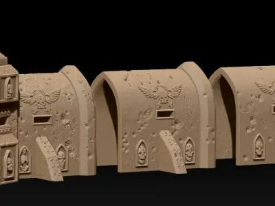 Bunker 3 3D print model