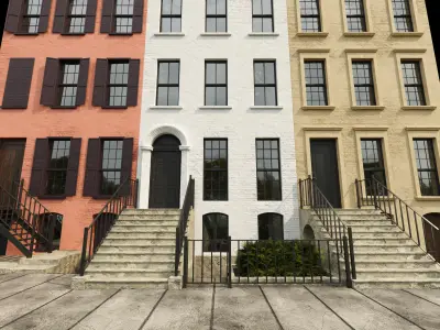 Residential buildings 3D model