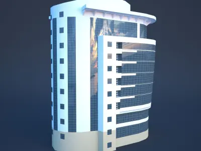Goodman Plaza Low-poly 3D model