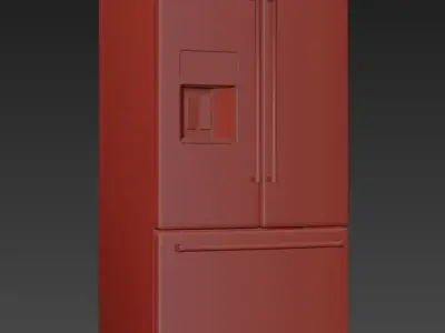KitchenAid 27 French Door Refrigerator 3D model