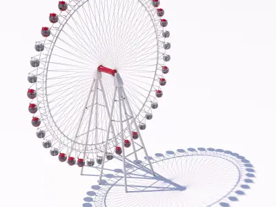 Heart of Antalya ferris wheel 3D model