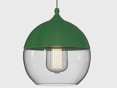 warmly Modern Nordic Glass Pendant Light 3D model