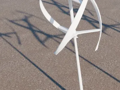 Vertical wind turbine 3D model